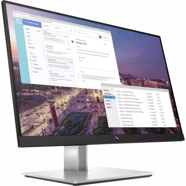 HP E23 G4 23 Zoll FHD Monitor-Schwarz (TOP-Zustand weil original verpackt!)