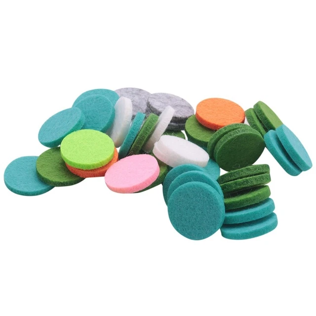 Waschbare NachfüLlpads Filzpads Durchmesser 22Mm für Auto ÄTherisches ÖL Di F5N3