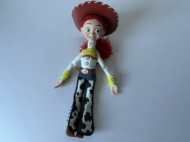 Disney Store Pixar Toy Story Jessie Pull String Talking Doll with Hat - Working