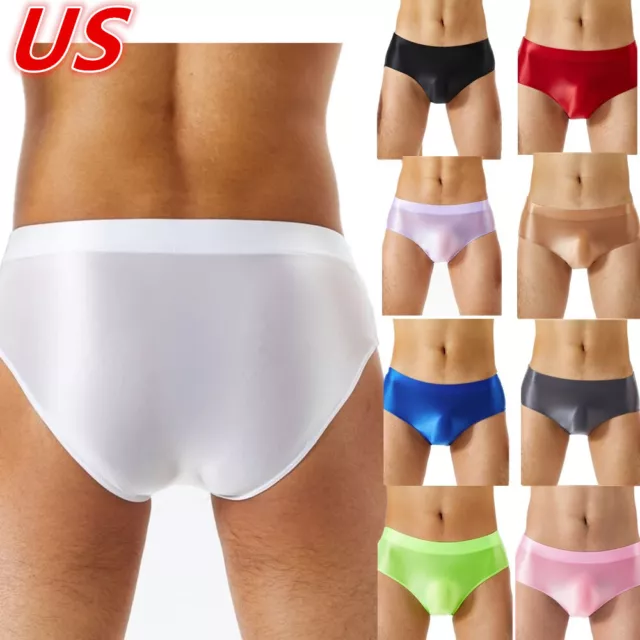 US Men See through Boxer Briefs Shorts Underwear Panties Mesh Bulge Pouch Bikini