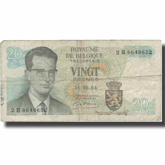[#574197] Banknote, Belgium, 20 Francs, 1964, 1964-06-15, KM:138, VF(20-25)