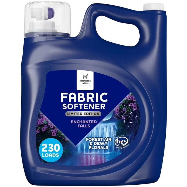 Member's Mark Liquid Fabric Softener, Enchanted Falls (196 Fl Oz, 230 Loads)