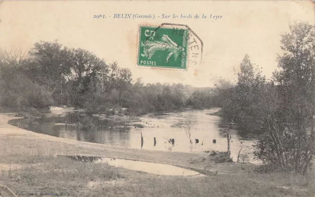 33. Belin .Cpa. Sur Les Bords De La Leyre  39916