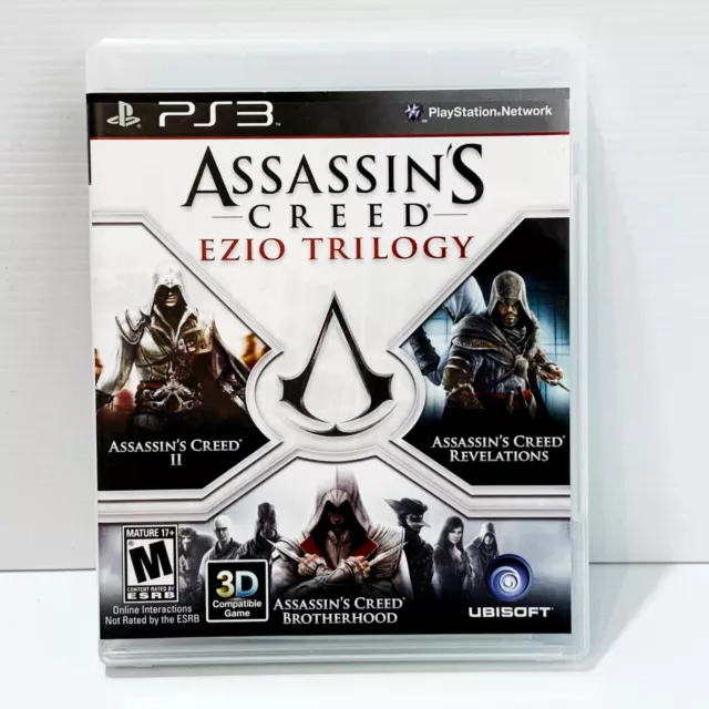 Assassin’s Creed Ezio Trilogy + Manual - PS3 - Tested & Working! Free Postage!