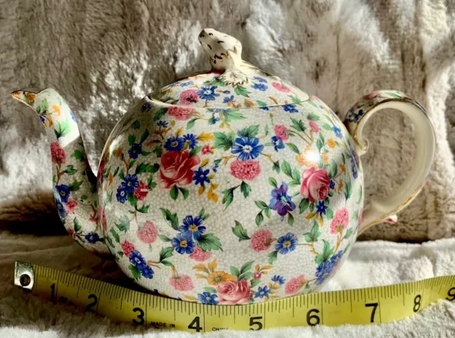 Vintage Tea Pot Royal Winton Grimwades Old Cottage Chintz