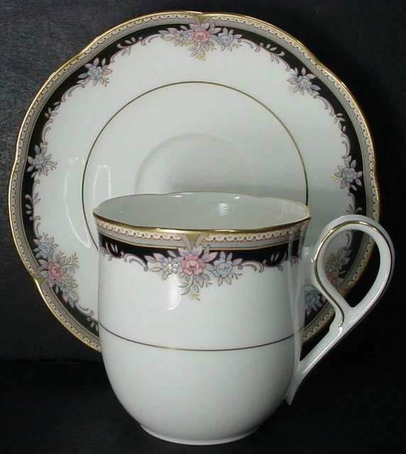 NORITAKE china PALAIS ROYAL pattern CUP & SAUCER Set Cup 3-1/4" NORITAKE china PALAIS ROYAL pattern CUP & SAUCER Set Cup 3-1/4"
