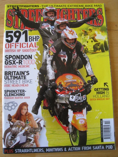 Street Fighters Magazine Oct 2005 Spondon Gsx-R 1000 Usbc Head2Head Dutch Wheeli