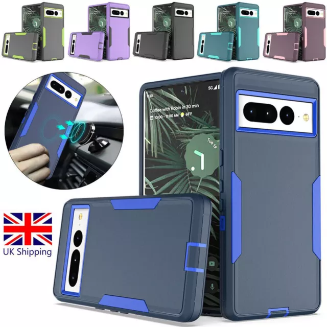 For Google Pixel 7 Pro 7A Phone Case Shockproof Heavy Duty Armor Magnetic Cover