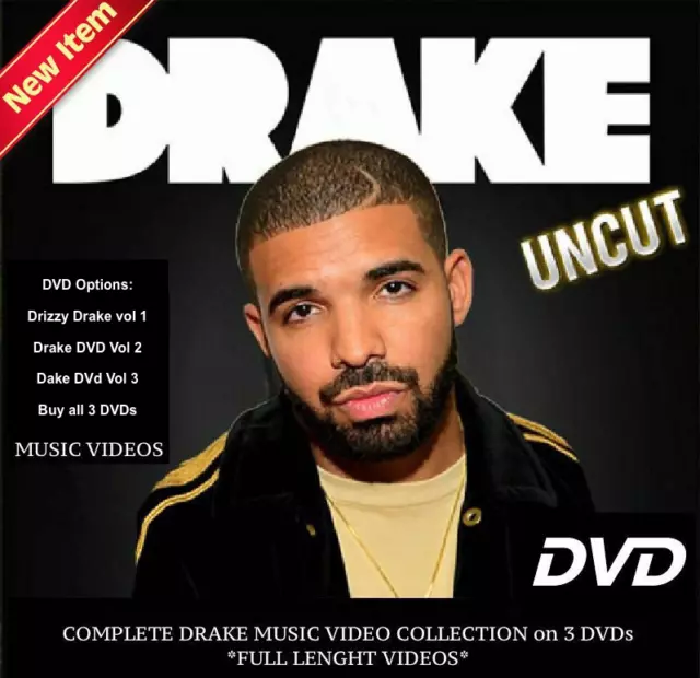 DRAKE MUSIC VIDEOS 3 DVD Options ft. Drizzy Drake Vol 1, Drake 2.0 & Drake 3.0