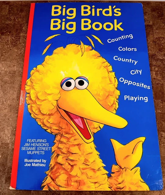 VINTAGE 1987 BIG Bird's Big Book : by Joe Mathieu Featuring Jim Henson ...