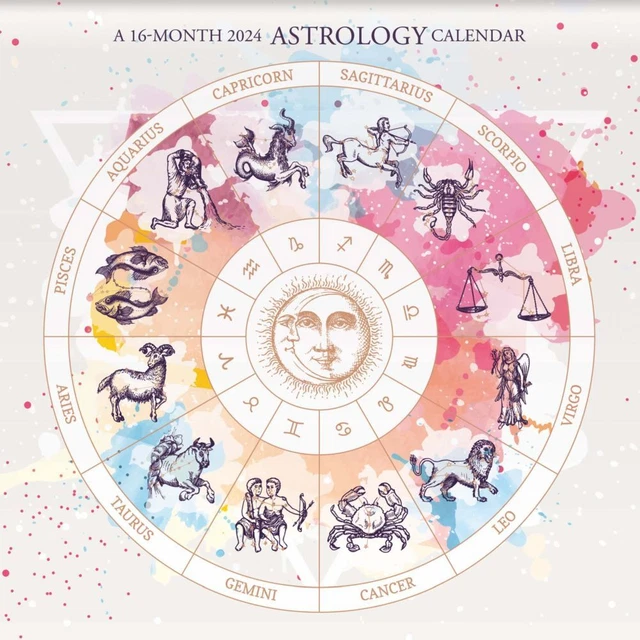 TRENDS INTERNATIONAL, Astrology 2024 Wall Calendar 17.34 PicClick