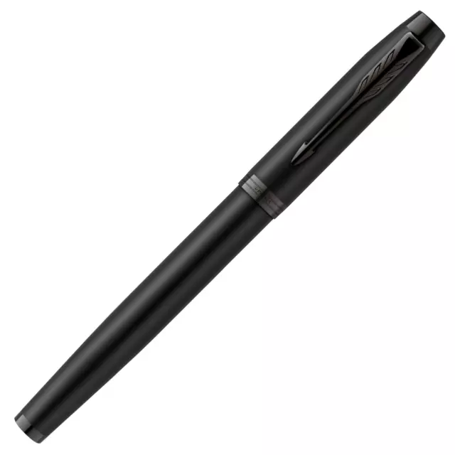 PARKER IM Achromatic Fountain Pen Matt Black PVD Medium Nib 2127742 2