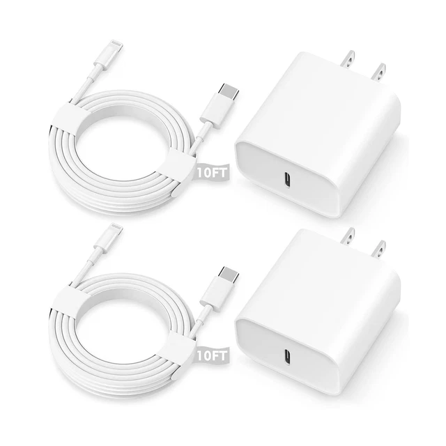 iPhone Charger 10FT,Super Fast Charger cargador Long Fast Charging Cable with...
