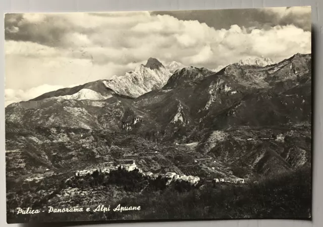 Rara Foto Cartolina Pulica - Massa Alpi Apuane - FG VG 1972