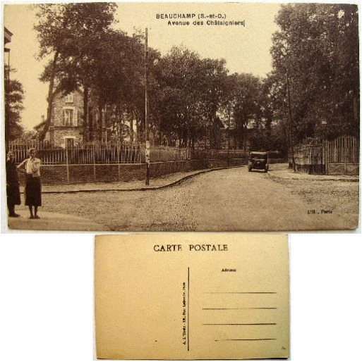 cpsm 95 Montigny Beauchamp avenue des Châtaigniers édition L'Hoste  cpa
