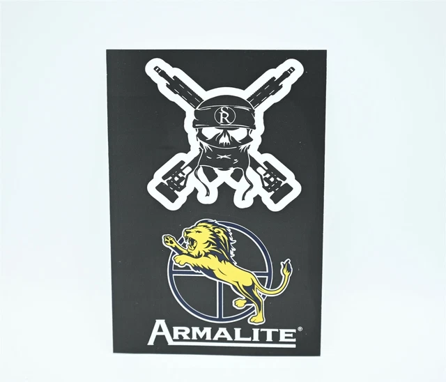 ARMALITE FIREARMS LION/SURGEON Rifles Crossed Rifles Skull Sticker