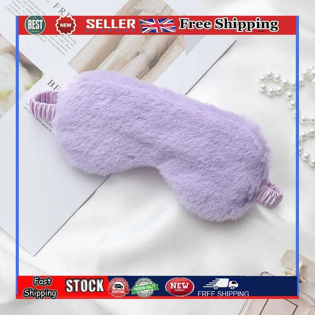 Paraocchi in seta imitata maschera per dormire paraocchi per dormire ausilio da viaggio portatile (viola)
