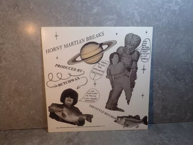 Horny Martian Breaks Butchwax 12 Inch Vinyl Record US 2001 Dirt Style HMB 001