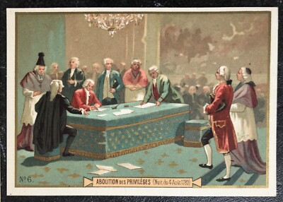 CHROMO 1900-1914 BON-POINT IMAGE ECOLE ARRESTATION DE FAVRAS 1789 REVOLUTION 