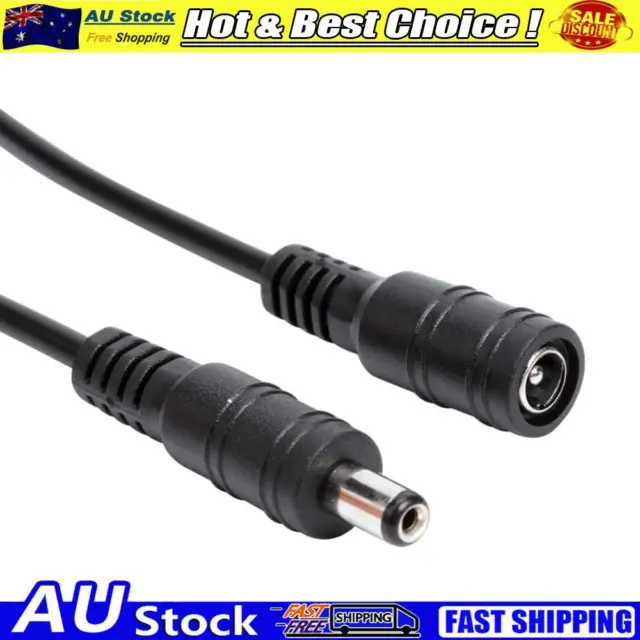 DC 12-24V 5.5x2.1mm Male Female Extension Cable Extend Wire Plug for CCTV Camera