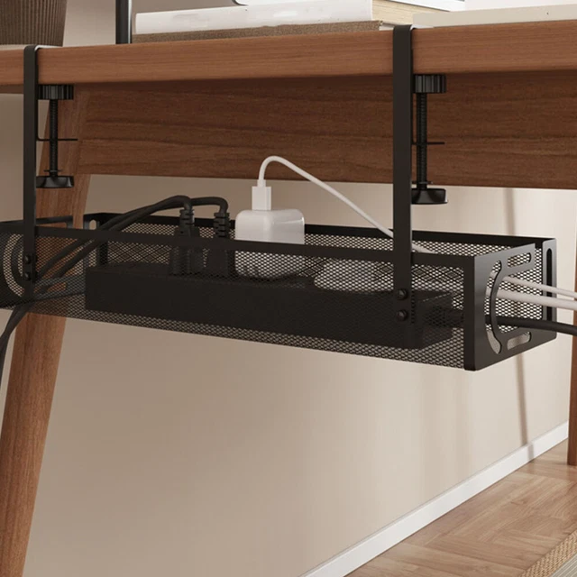 UNDER DESK CABLE Management Tray Under Desk Cable Organizer for Wire ...
