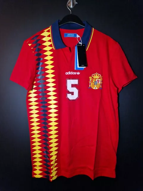 Adidas Orginals Spanien FEF Espania Shirt Polo T-Shirt S M L BNWT Spanien Polo