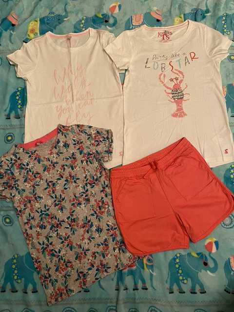 T-shirt pantaloncini da ragazza Joules età 11-12 anni
