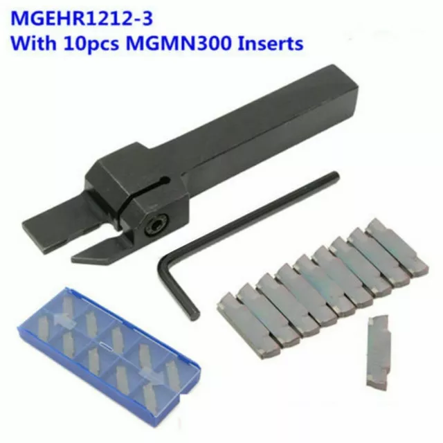 MGEHR1212-3 Tour Couper Rainurage Séparation Outil Support Et 10x MGMN300 Insert