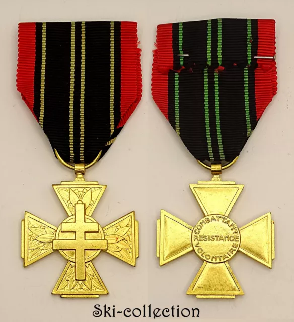 Croce Del Combattente Volontari Da La Résistance. Francia 2°GM / WW2