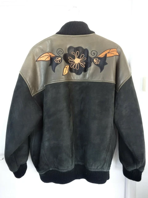 Veste aviateur en daim beige à peau de mouton beige - Brentiny Paris