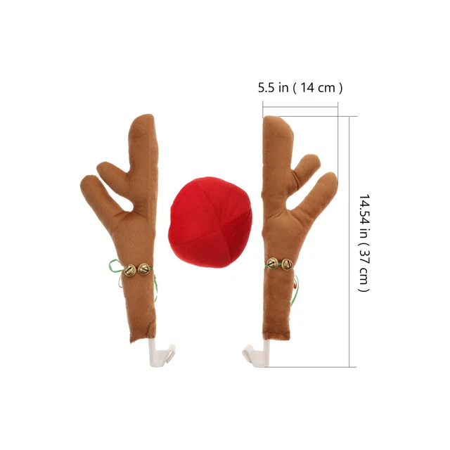 Weihnachtsautogeweih Rudolf Nase Für Ziemlich Weihnachtsdeko Fürs 2