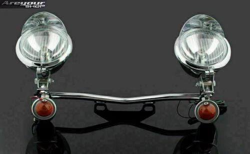 Driving Passing Turn Signal Spot Light Bar For Honda Yamaha Suzuki Kawasaki N_