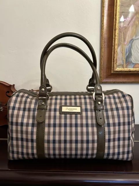 AQUASCUTUM BORSA MEDIA A Mano O Da Spalla in Tela Monogram Nuova EUR 185 00 PicClick IT