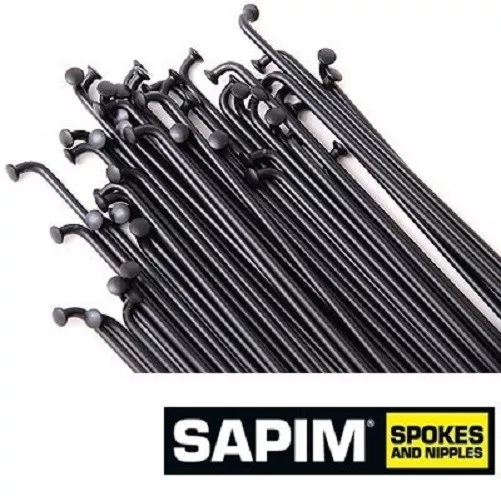 Sapim 14g (2.0mm) Leader BLACK J spokes & Black or Silver nipples Custom Lengths