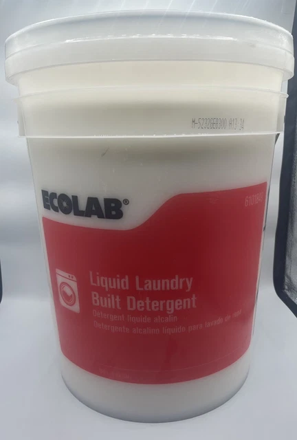 ECOLAB 6101849 Liquid Laundry Built Detergent 5 Gallon