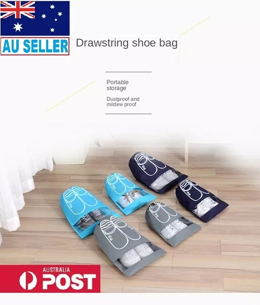 Portable Shoes Bag Travel Sport Storage Pouch Non-woven Fabric Drawstring Bags