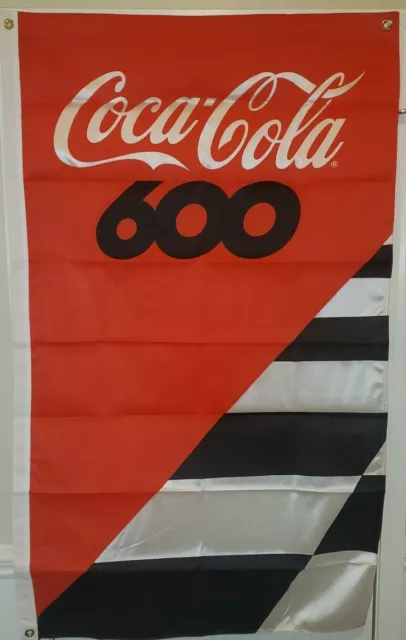 Coca Cola 600 Flag Banner 3'x5' Man Cave Garage
