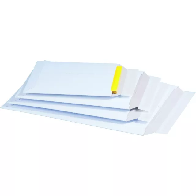 10 pz borse per spedizione C5 bianche cartone intero cartone imballaggio libro buste adesive