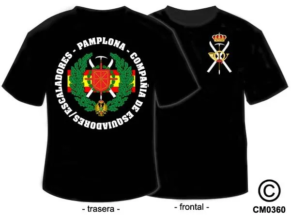 Camisetas Militares: Compañia De Esquiadores/Escaladores - Pamplona