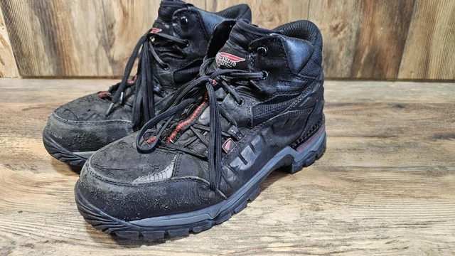 Red Wing Flexforce Men Size 9.5 Aluminum Safety Toe Hiker Boot Black 6671 RED WING FLEXFORCE Men Size 7D Aluminum Safety Toe Hiker  main image 4
