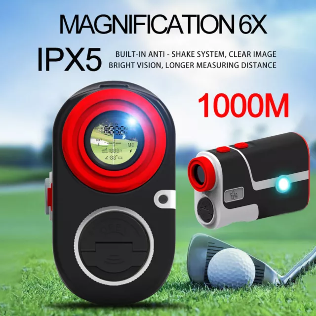 1000M Golf Laser Range Finder Hunting Rangefinder Enlarge Distance Height Speed