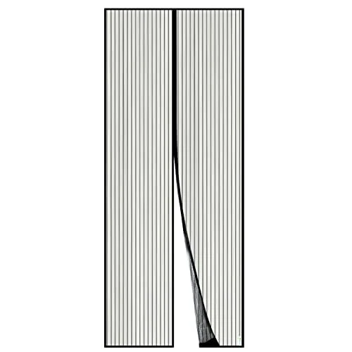 Moustiquaire Magnétique pour Porte Apalus Rideau en Maille Joint Magnétique d...