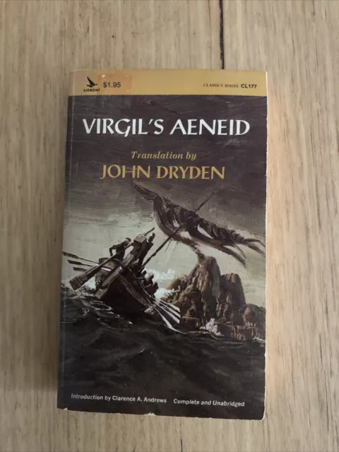 The Aeneid - Paperback By Vergil - 1961 Complete and Unabridged - Rare