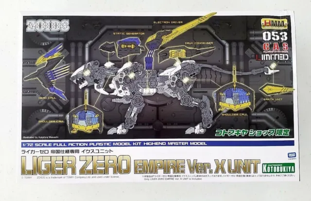 Kotobukiya ZOIDS: Liger Zero Empire Ver. X Unit Model Kit NIB US Seller