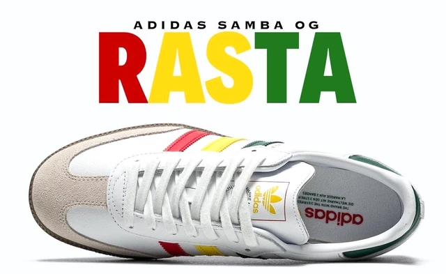 adidas gazelle silver green womens SAMBA OG RASTA PACK BLACK YELLOW – Laced Run main image 0