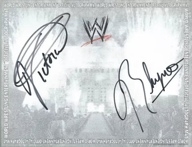 Victoria & Rhyno AUTOGRAPHED Photo TNA Tara Impact Wrestling Diva Rhino ECW