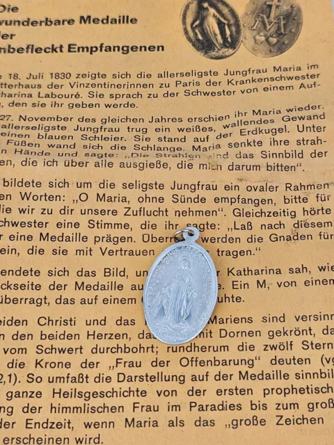 Wunderbare Medaille Jungfrau Maria religiös Pilgermedeille Anhänger