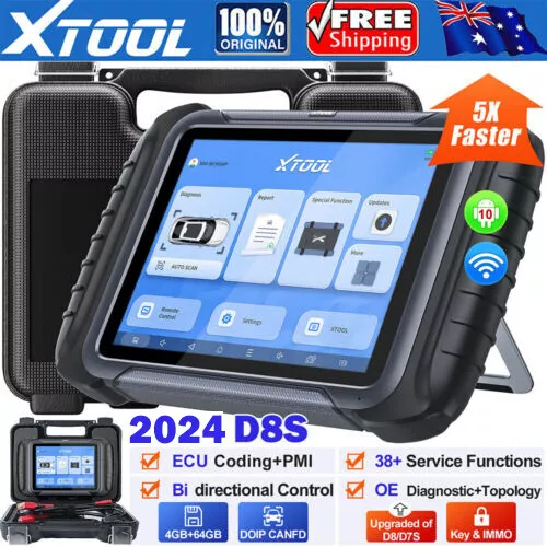 XTOOL D8S Auto All System Diagnostic Bidirectional Scanner Key Coding CANFD&DOIP