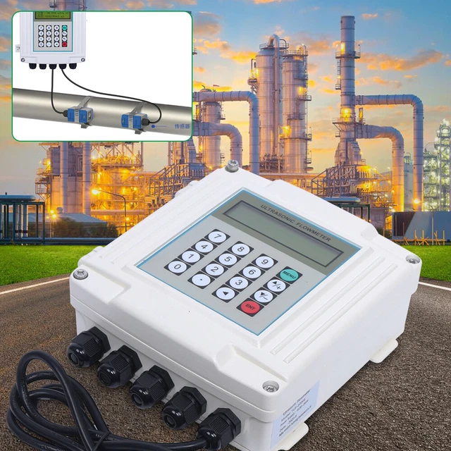 TM-1 TUF-2000SW Ultrasonic Flow Meter Liquid Flowmeter Meter Clamp-on Transducer