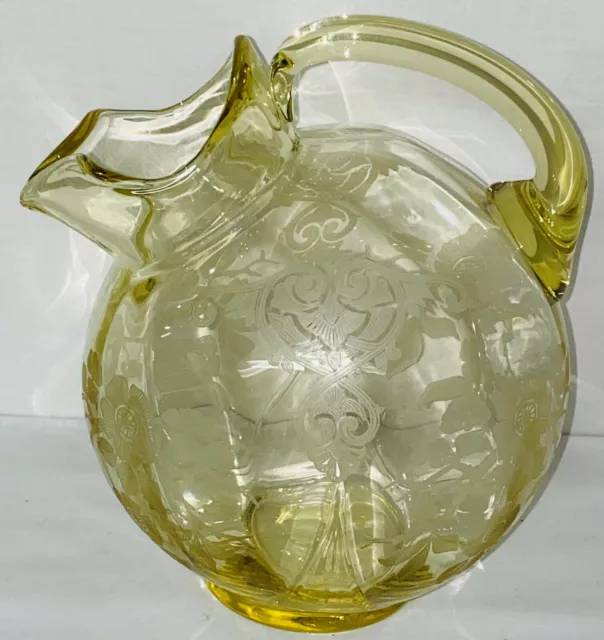 Cambridge APPLE BLOSSOM YELLOW *9" - 80 OZ BALL PITCHER*3400/38